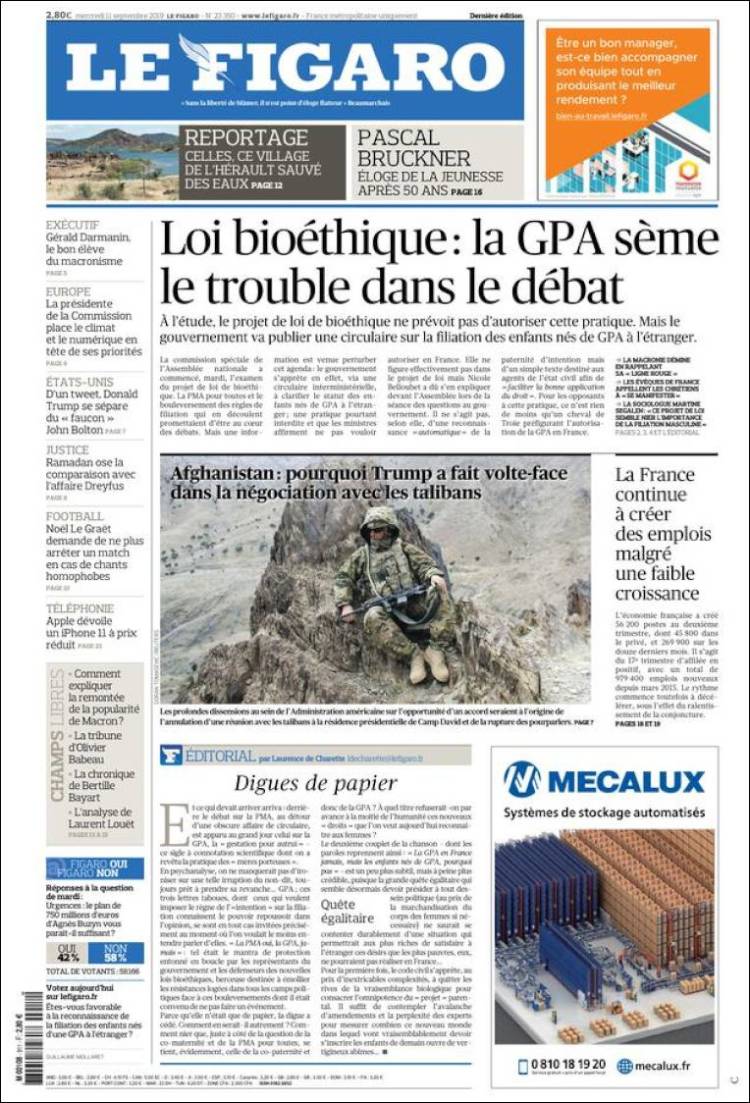 Ανασκόπηση διεθνούς Τύπου 11.09.2019