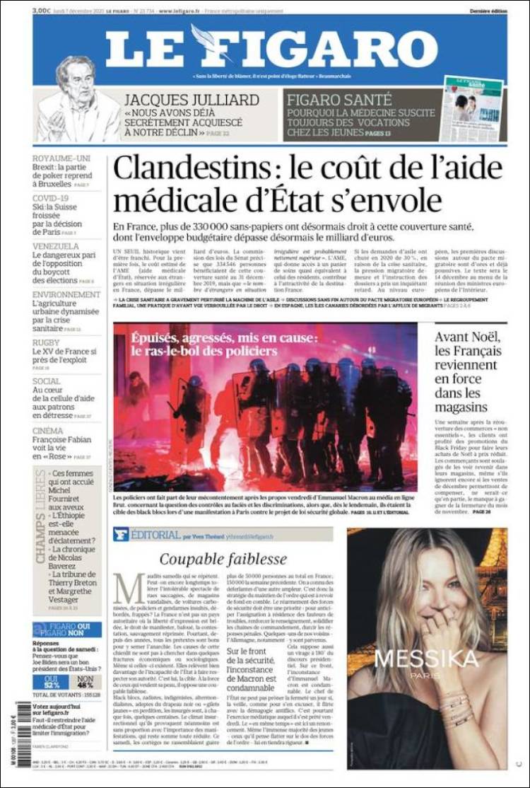 Ανασκόπηση διεθνούς Τύπου 7.12.2020