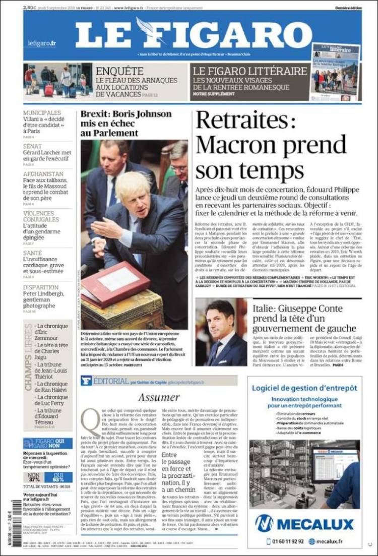 Ανασκόπηση διεθνούς Τύπου 5.9.2019