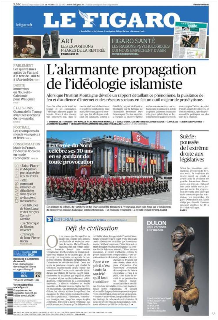 Ανασκόπηση διεθνούς Τύπου 10.09.2018
