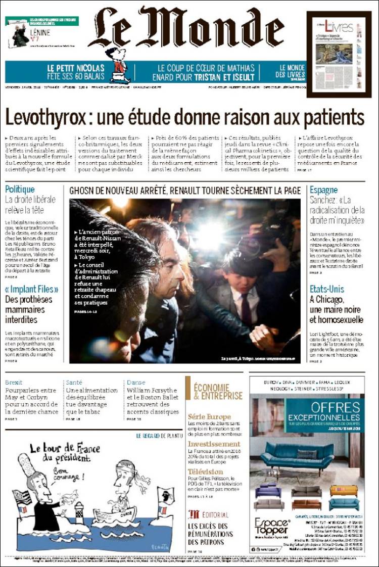 Ανασκόπηση διεθνούς Τύπου 5.4.2019