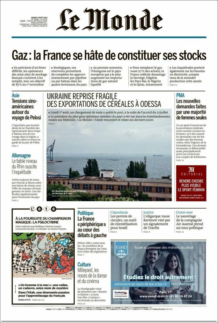 Ανασκόπηση διεθνούς Τύπου 2.8.2022
