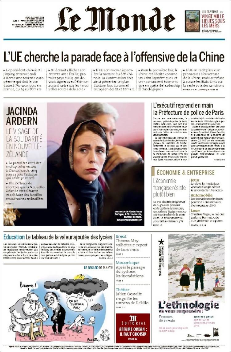 Ανασκόπηση διεθνούς Τύπου 21.3.2019