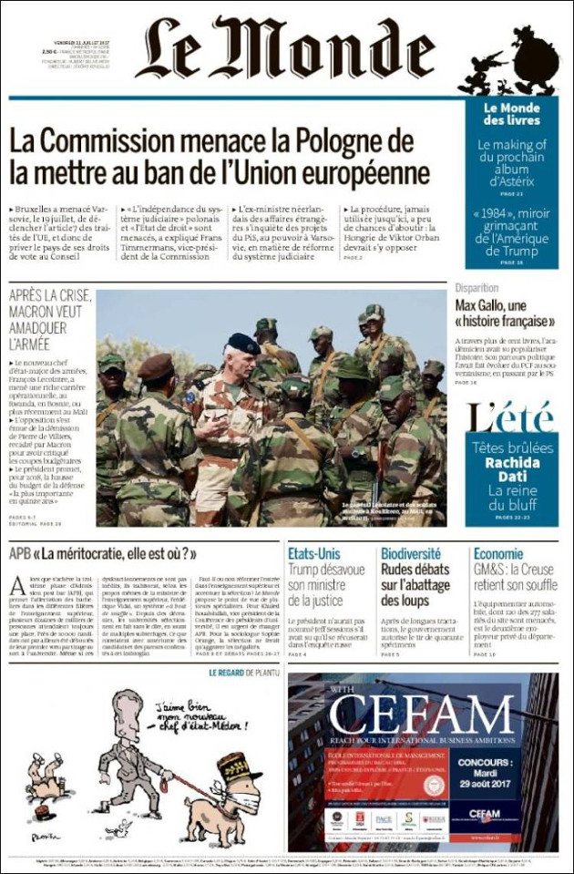 Ανασκόπηση διεθνούς Τύπου – 21.07.2017