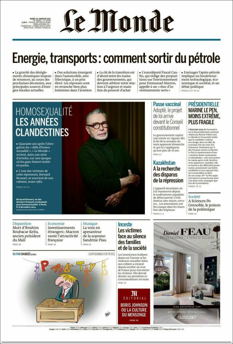 Ανασκόπηση διεθνούς Τύπου 18.1.2022