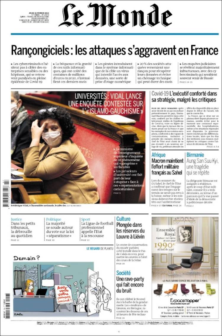 Ανασκόπηση διεθνούς Τύπου 17.2.2021