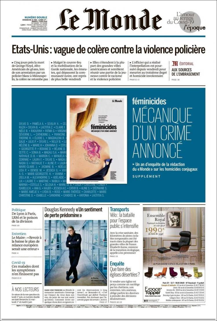 Ανασκόπηση διεθνούς Τύπου 2.6.2020