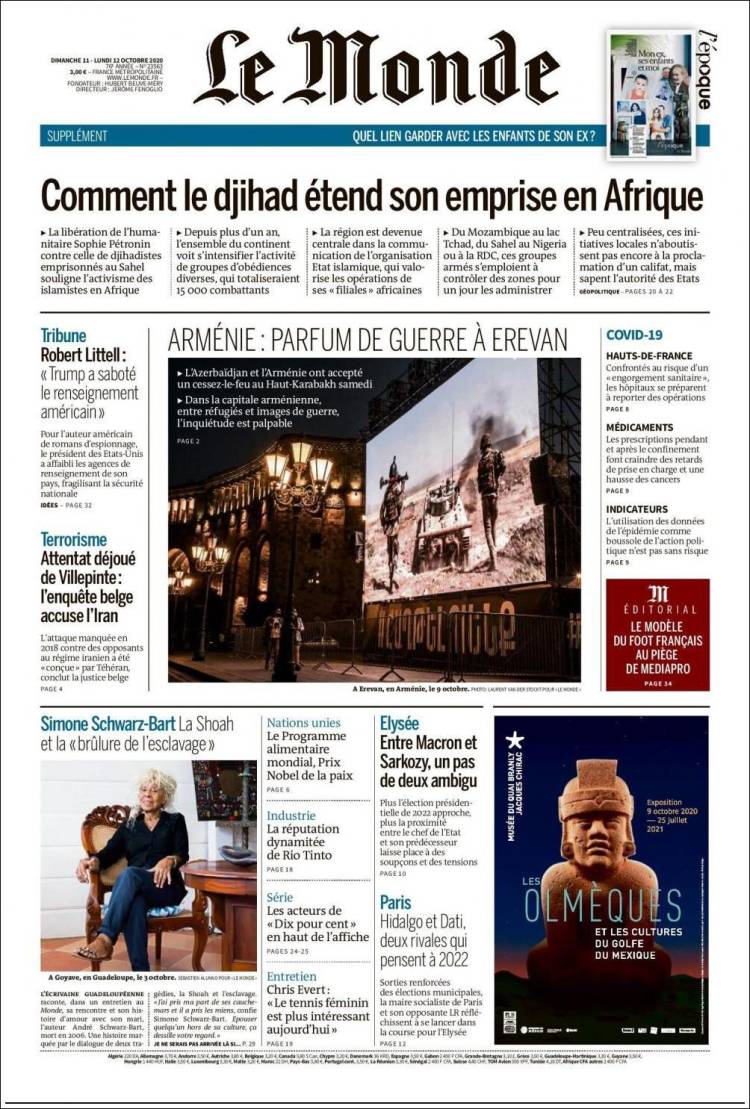 Ανασκόπηση διεθνούς Τύπου 12.10.2020