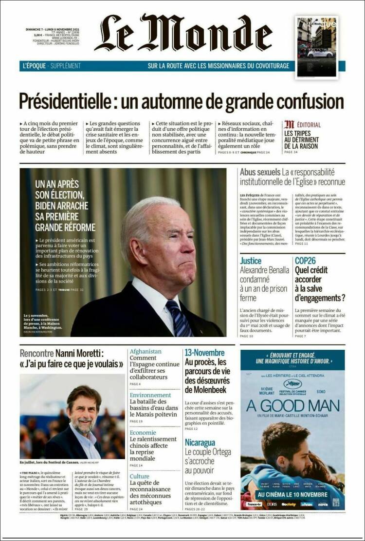 Ανασκόπηση διεθνούς Τύπου – 8.11.2021