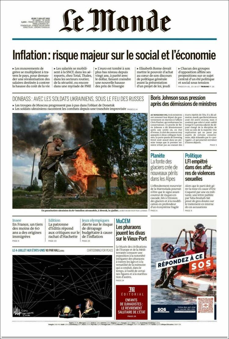 Ανασκόπηση διεθνούς Τύπου 7.7.2022