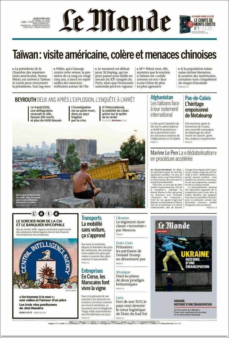 Ανασκόπηση διεθνούς Τύπου 4.8.2022