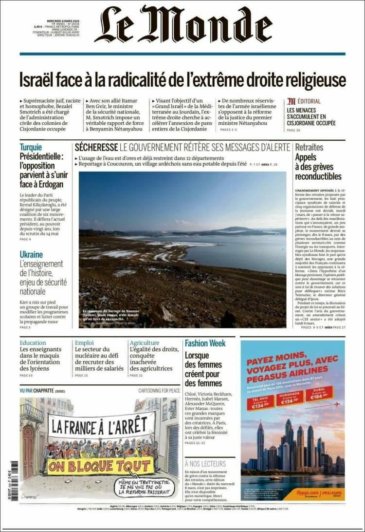 Ανασκόπηση ξένου τύπου 8.3.2023