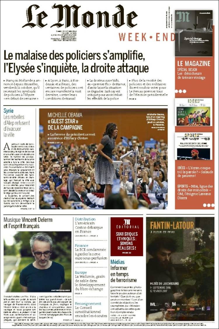 Ανασκόπηση διεθνούς Τύπου 21.10.2016