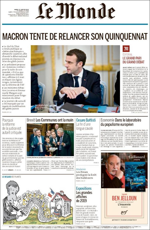 Ανασκόπηση διεθνούς Τύπου 15.1.2019