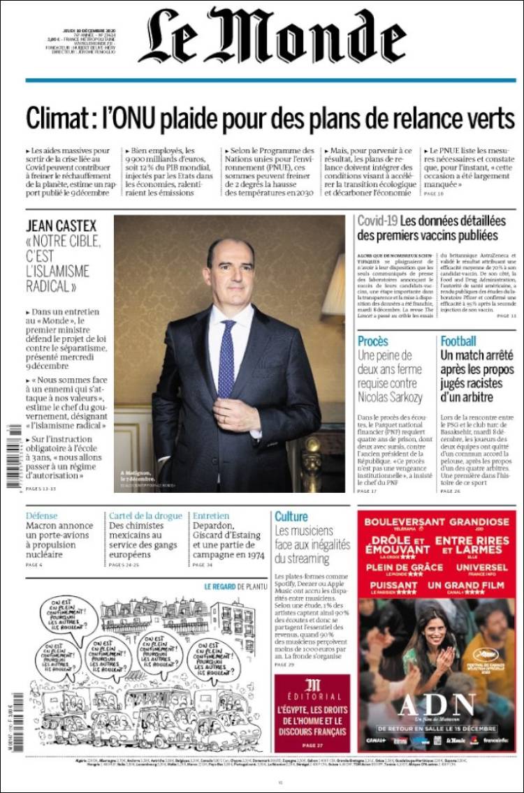 Ανασκόπηση διεθνούς Τύπου 9.12.2020