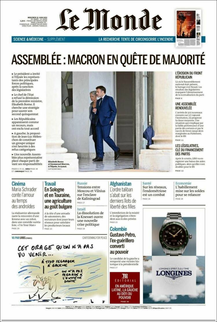 Ανασκόπηση διεθνούς Τύπου 22.6.2022