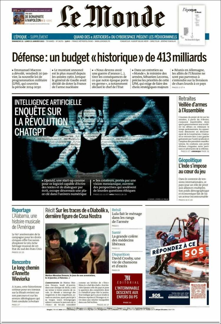 Ανασκόπηση ξένου τύπου 23.1.2023