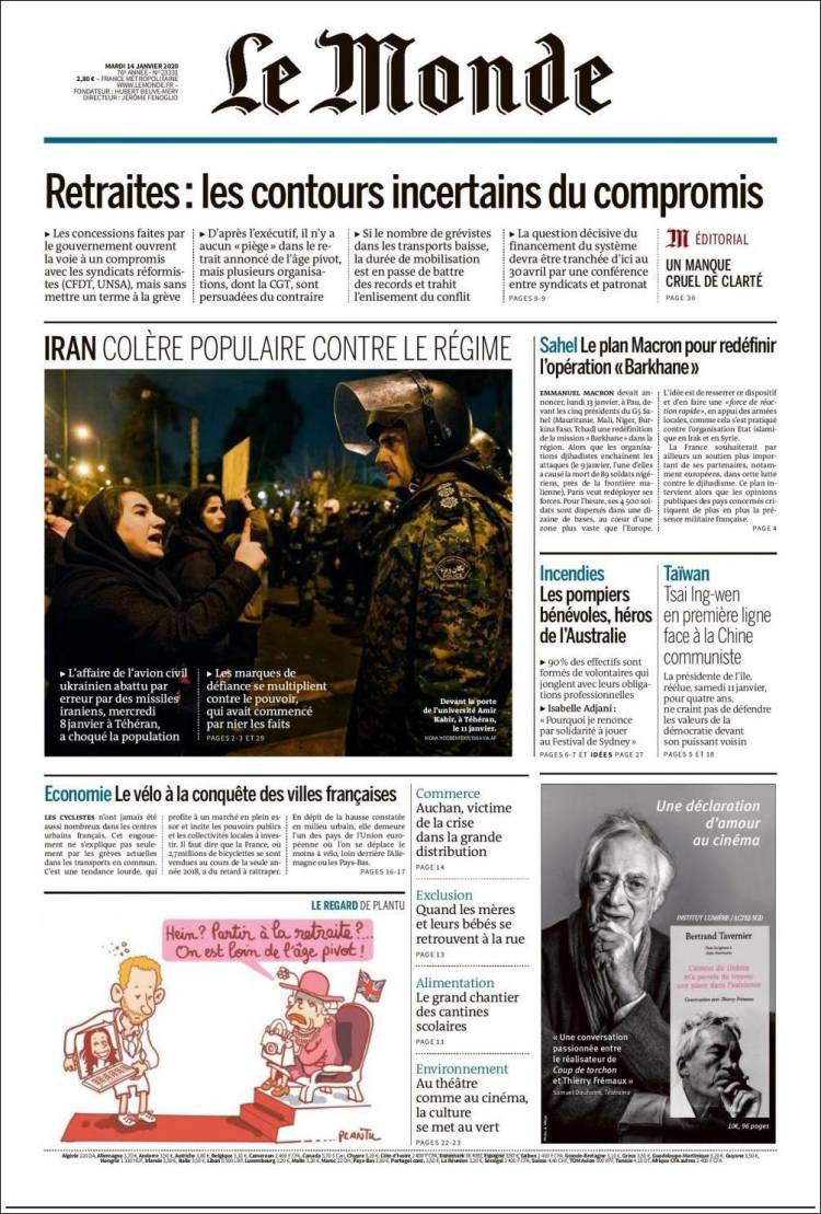 Ανασκόπηση διεθνούς Τύπου 14.1.2020