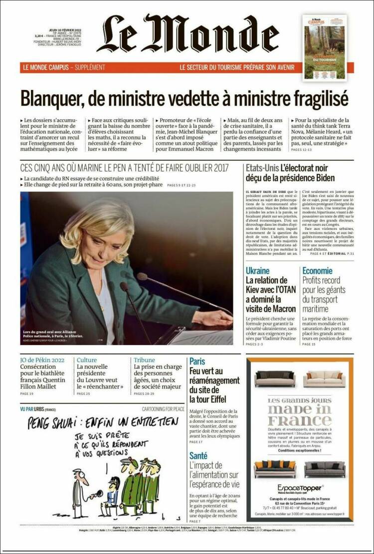 Ανασκόπηση διεθνούς Τύπου 10.2.2022