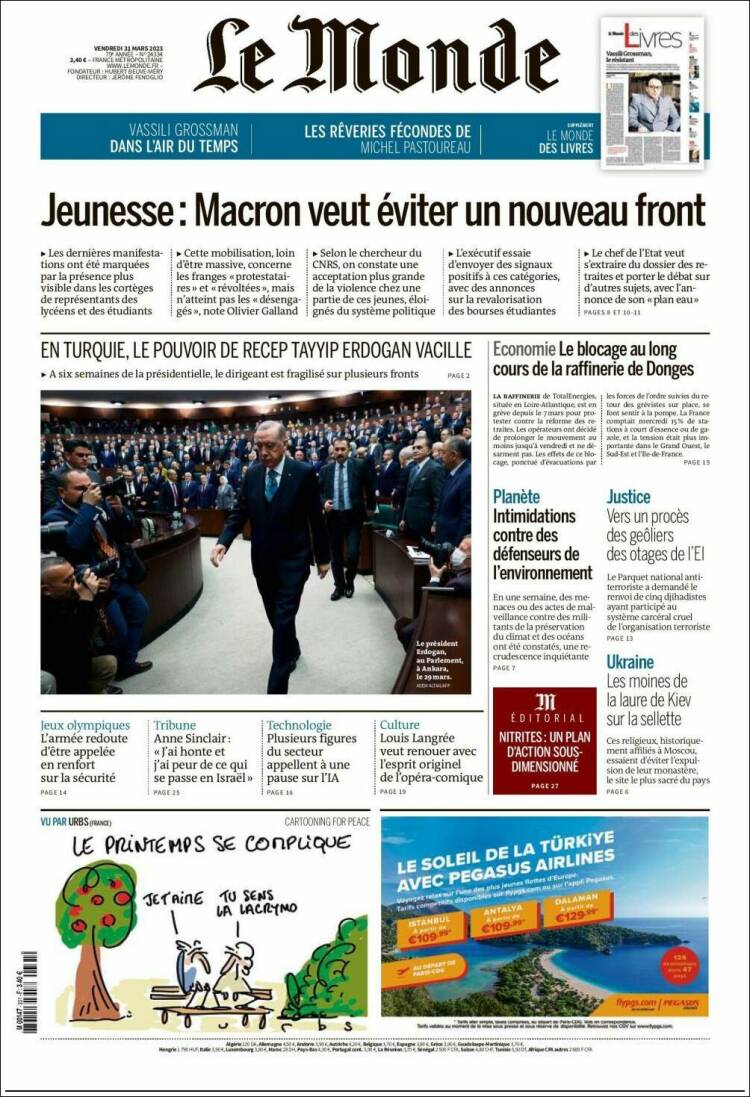 Ανασκόπηση ξένου τύπου 31.3.2023