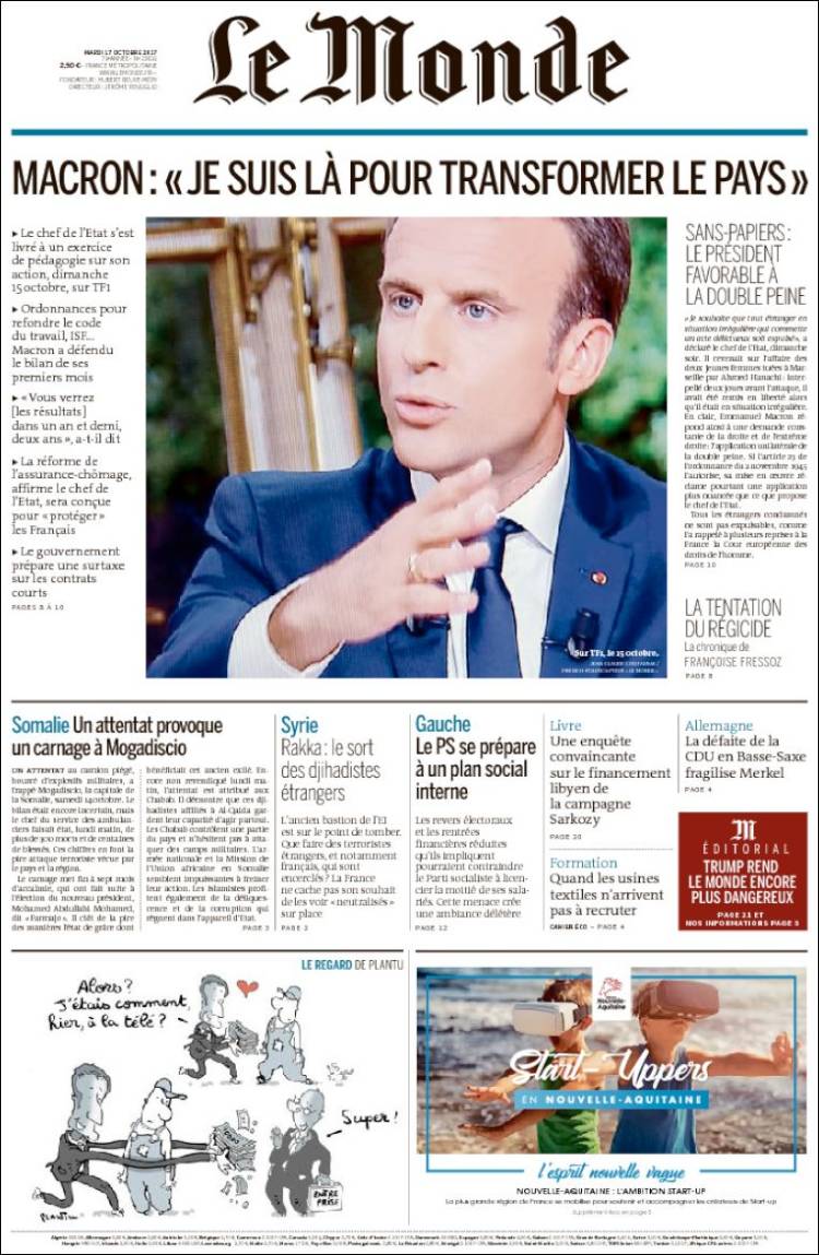 Ανασκόπηση ξένου Τύπου [17.10.17]