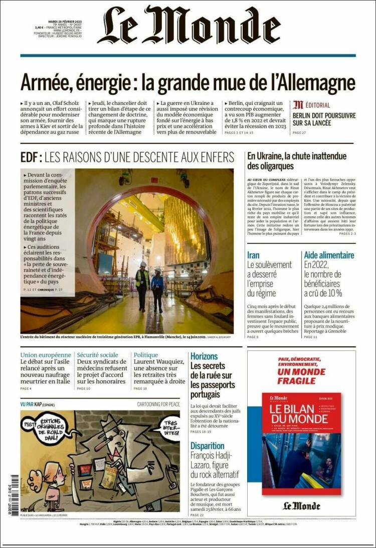 Ανασκόπηση ξένου τύπου 28.2.2023