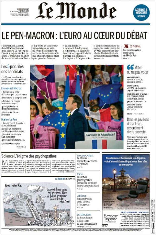 Ανασκόπηση διεθνούς Τύπου – 03.05.2017