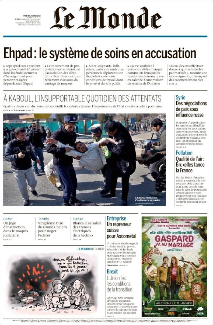 Ανασκόπηση διεθνούς Τύπου 30.01.2018