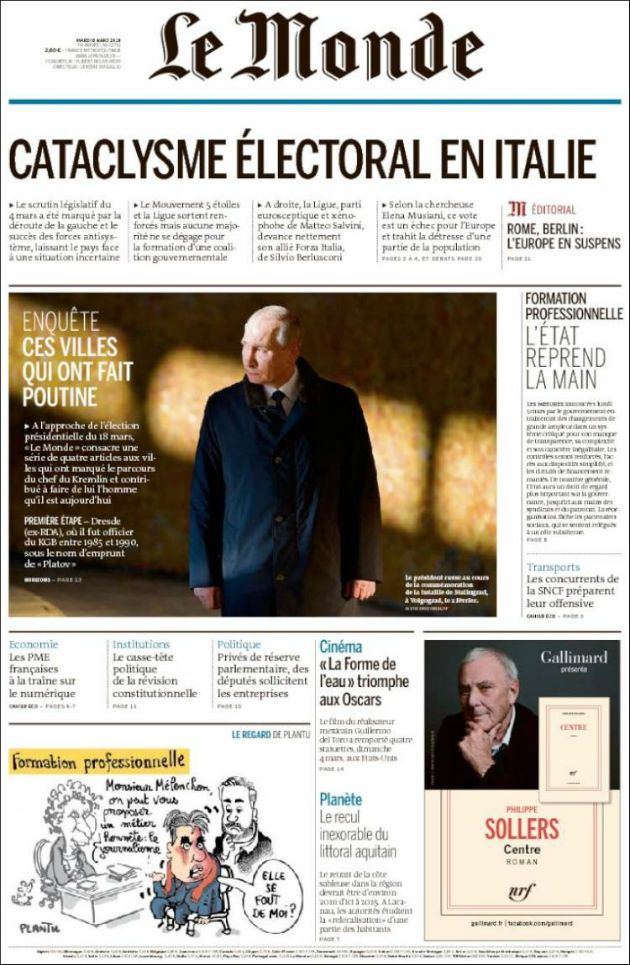 Ανασκόπηση διεθνούς Τύπου – 06.03.2018