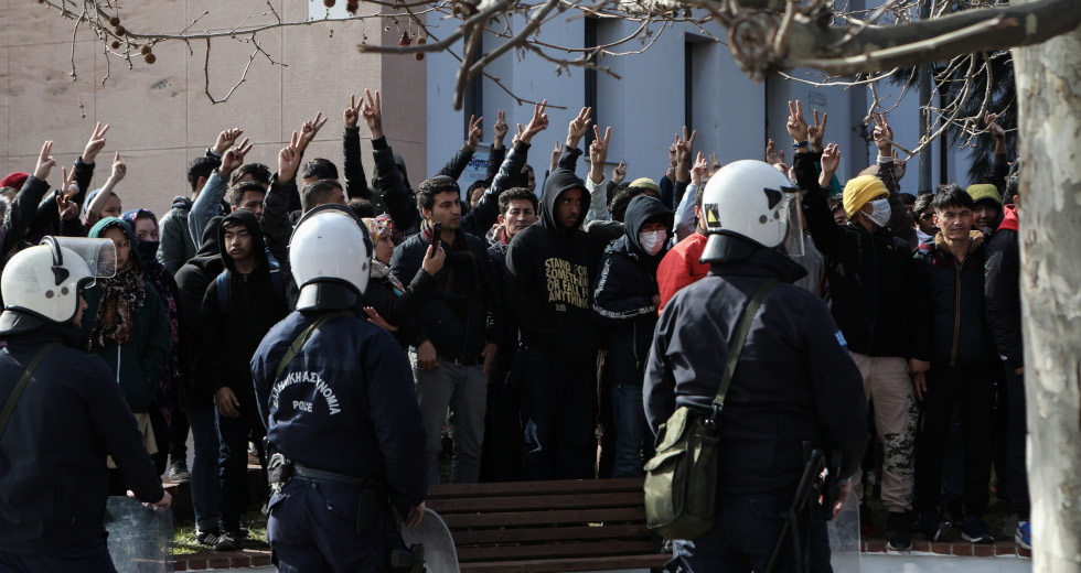 Δεύτερη ημέρα με αυξημένη ένταση στη Λέσβο