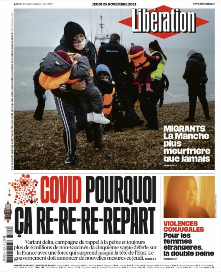 Ανασκόπηση διεθνούς Τύπου 25.11.2021