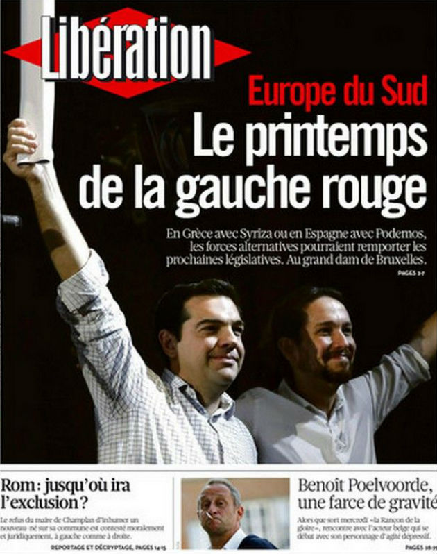Σε πρώτο πλάνο οι Τσίπρας – Ιγκλέσιας στη «Liberation»