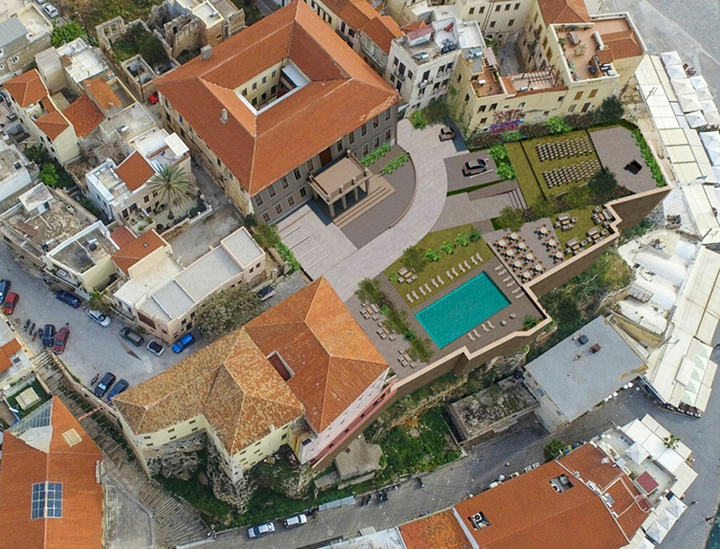 Βάζουν πισίνες στο «μπαλκόνι» των Χανίων 