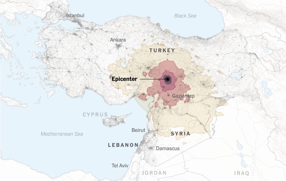 Ώρες αγωνίας στα συντρίμμια, χιλιάδες θύματα θρηνούν Τουρκία και Συρία