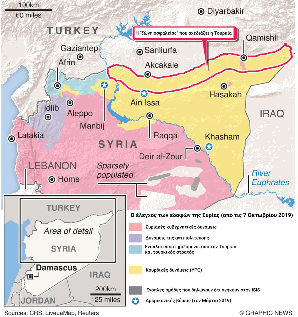 Τουρκικό σφυροκόπημα στη Συρία