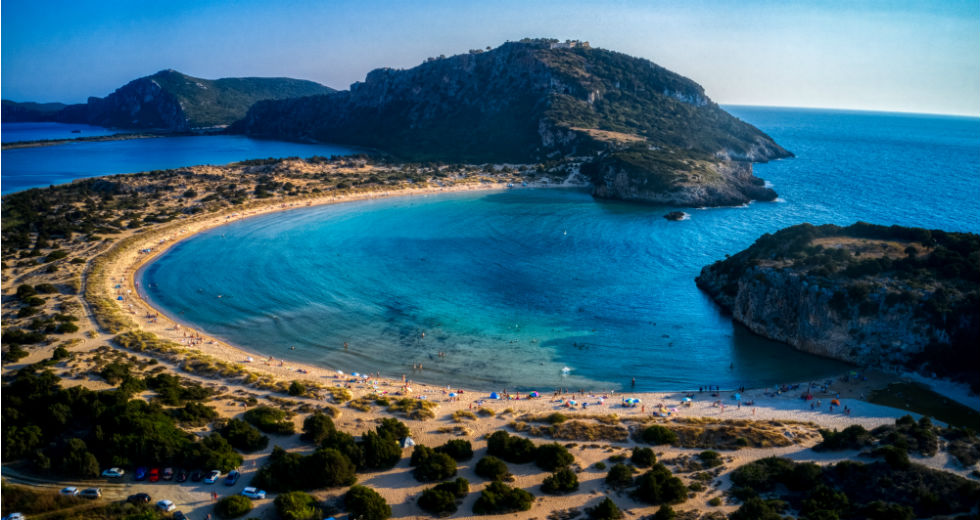 Η παραλία της Βοϊδοκοιλιάς από ψηλά