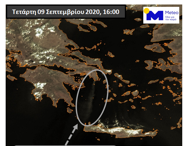 Έως την Κρήτη έφτασε ο καπνός της πυρκαγιάς στα Καλύβια