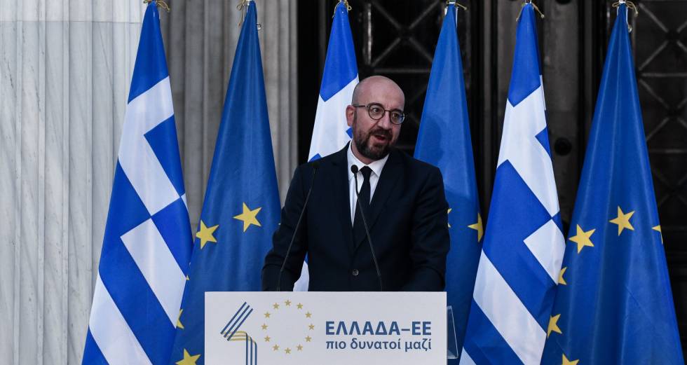 Διχαστικός ο Μητσοτάκης στην τελετή για τα 40 χρόνια στην Ε.Ε.