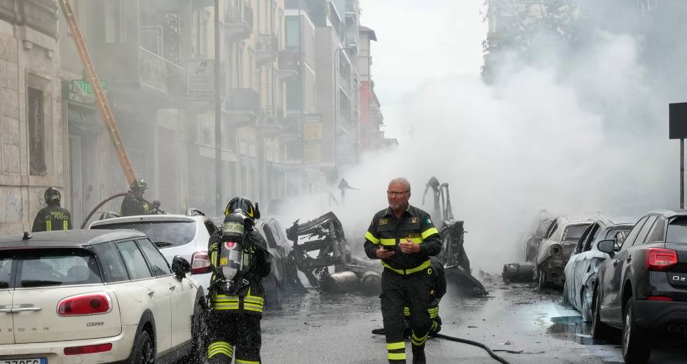 Έκρηξη σε φορτηγό με φιάλες αερίου στο Μιλάνο
