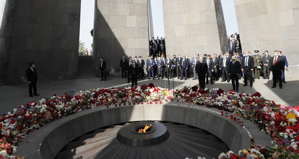 Διαδήλωση στο Γερεβάν για την 106η επέτειο από τη γενοκτονία των Αρμενίων