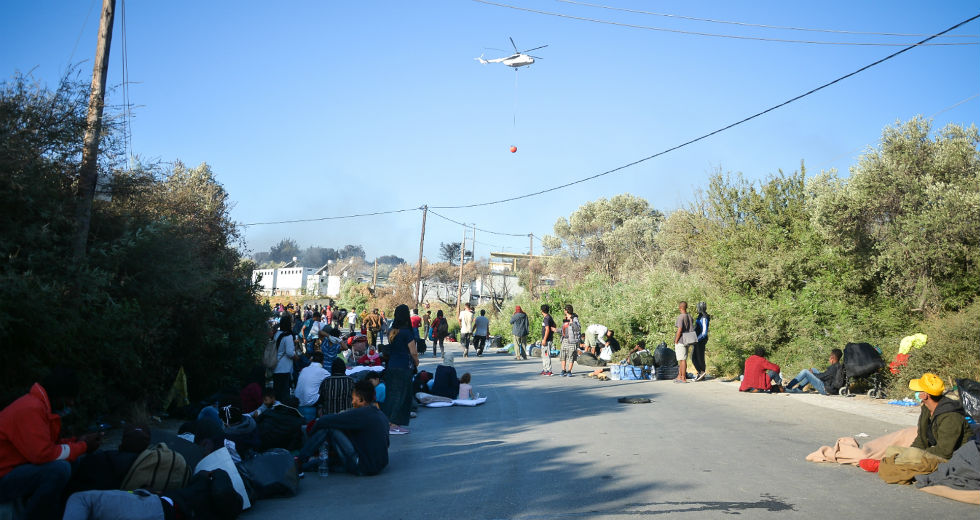 Εικόνες καταστροφής και απελπισίας στη Μόρια