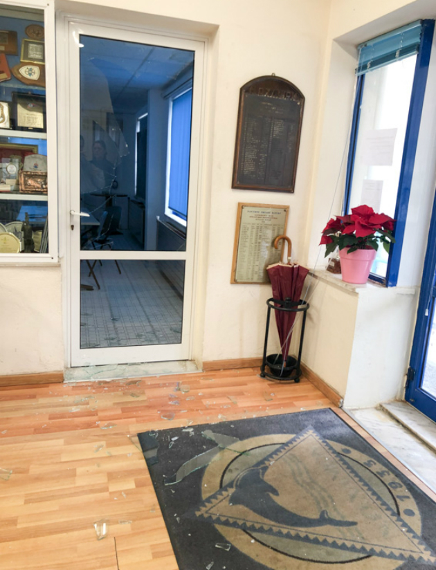 Διέρρηξαν τα γραφεία του Ναυτικού Ομίλου Χανίων