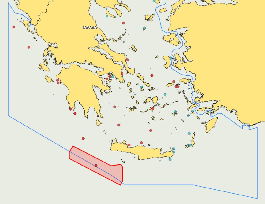 Νέα Navtex για έρευνες υδρογονανθράκων νοτιοδυτικά της Κρήτης