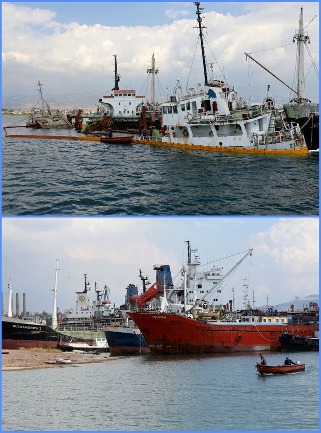 Ενας κόλπος γεμάτος κουφάρια πλοίων