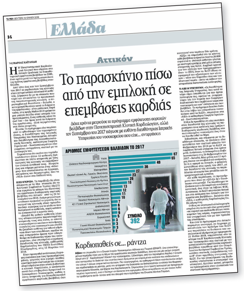 «Κρύβεται» η διοίκηση του 401 για τις TAVI