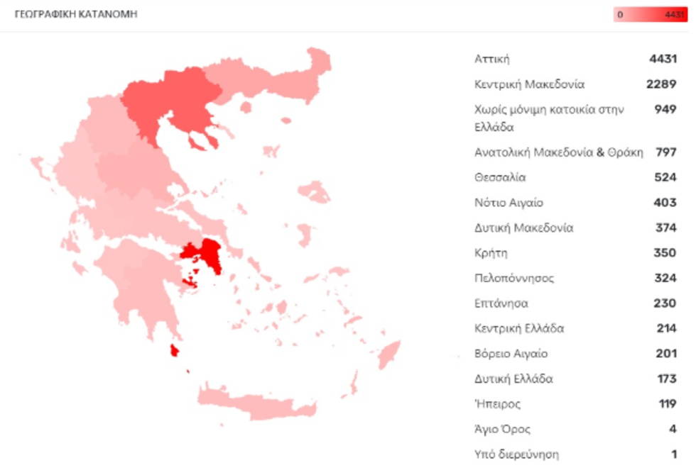Στα 350 τα κρούσματα κορονοϊού στην Κρήτη