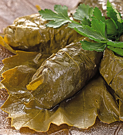 Με φρέσκα αμπελόφυλλα