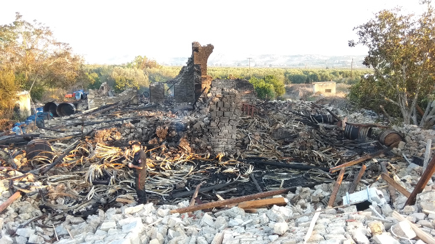 Εκρηξη ισοπέδωσε οινοποιείο στη Μεσαρά