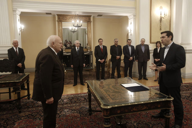Η πρώτη μέρα του Αλέξη Τσίπρα ως πρωθυπουργού