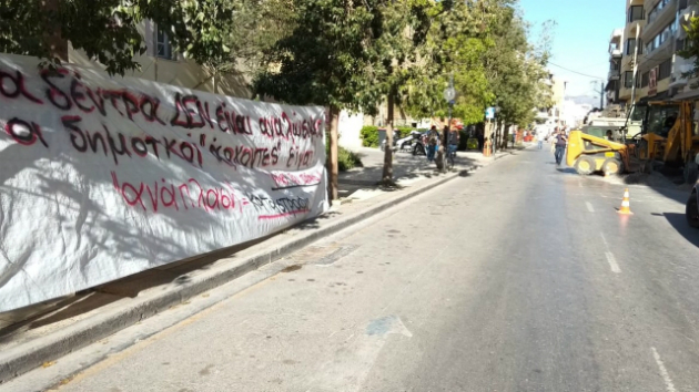 Ηράκλειο: Στη Λ. Δικαιοσύνης τα έργα – Κίνδυνος για 42 δέντρα